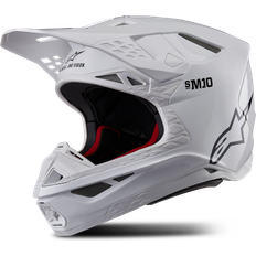 Alpinestars Motorcycle Helmets Alpinestars Supertech M10 Solid Helmet ECE - White Glossy