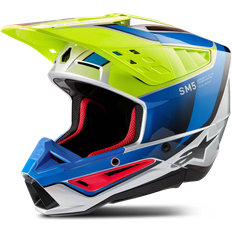 Alpinestars SM5 Sail Motocross Helm - Gelb/Blau