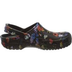 Crocs Classic Printed Floral Clog - Black/Multi