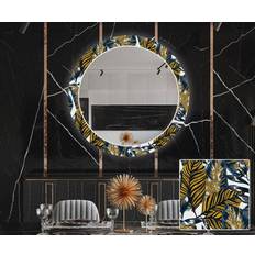 Artforma Colorful Leaves Wall Mirror 60cm