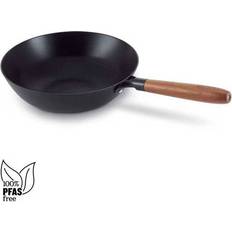 Plaque de cuisson en vitrocéramique Poêles Wok Beka Wok Antiadhérent Mandala 24 cm - Noir - Métal