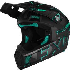 FXR Clutch Evo MX Helmet - Black/Green