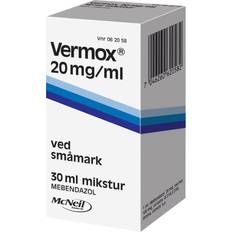 Reseptfrie legemidler Vermox Mikstur 20 mg/ml