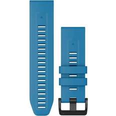 Silicone Smartwatch Strap Garmin QuickFit 26 Silicone Watchband Bleu