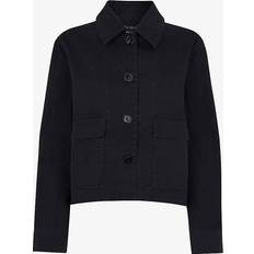 Whistles Womens Marie Relaxed-fit Cotton Jacket