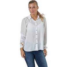 Donna Camicie Only Onlcloudy LS Shirt Wvn Cloud Dancer Female Ropa Camisas Blanco