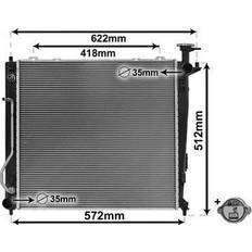 Auto Carrosserieën Van Wezel Radiateur Aluminium 516 484 26