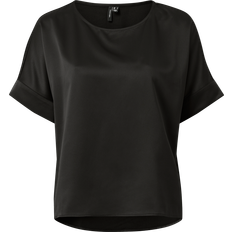 Vero Moda Donna Bluse Vero Moda Camicia donna con scollo rotondo - Noir