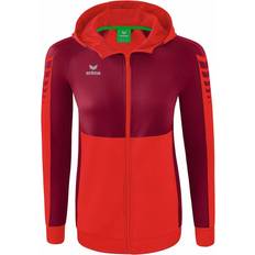 Erima Six Wings Trainingsjacke mit Kapuze - Rouge