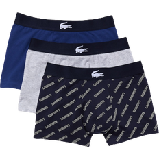 Lacoste Boxers Men's Underwear Lacoste Men’s Stretch Cotton Trunk 3-pack - Navy Blue/White/Grey Chine