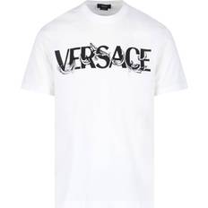 Versace Camisetas Versace Barocco Logo T-Shirt - White/Black