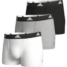 Adidas Hombre Ropa interior de hombre Adidas Active Flex Cotton 3P Boxer - White/Black