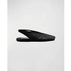 Jil Sander Læder Ballerina Sko - Sort