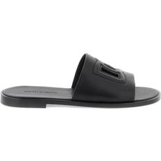 Dolce & Gabbana Chaussons et Sandales Dolce & Gabbana Logo Slides Sandals Men Black