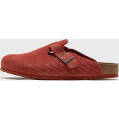 Birkenstock Boston Shoes Birkenstock Boston Suede Embossed Regular Fit - Red