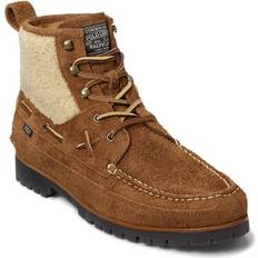 Polo Ralph Lauren Men Ankle Boots Polo Ralph Lauren Ranger Mid Teak/Natural Sherpa