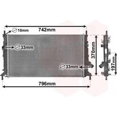 Bumpers Van Wezel Radiateur Aluminium 671 365 16 Koelribben