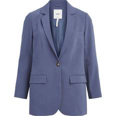Object Sigrid Single Breasted Blazer - Blue Indigo
