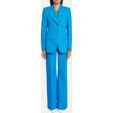 Blåa Kavajer Victoria Beckham Single-Breasted Blazer - Blue