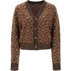 Acne Studios Cardigans Acne Studios Tiles Cardigan Brown