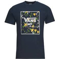 Oro Magliette Vans Classic Print Box T-Shirt - Navy/Gold Fusion