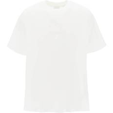 Burberry Homme T-shirts Burberry Ekd T-Shirt Men's Embroidered Logo - White