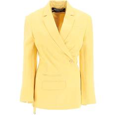 Dame - Gul Blazere Jacquemus Dame Linned Tibau Blazer - Gul