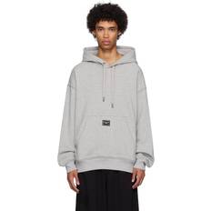 Dolce & Gabbana Gray Sweaters Dolce & Gabbana Cotton-blend hoodie grey