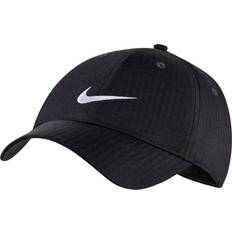 Men - Polyester Caps NIKE Dri-FIT Club Structured Swoosh Cap - Black/White