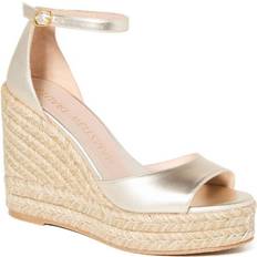 Suede Espadrilles Stuart Weitzman Nudist Curve - Platinum