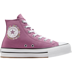 Converse all star barn Barnskor Converse Chuck Taylor All Star EVA Lift Platform Feline Florals - Dreamy Dahlia/White/Black