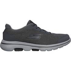 Men - Synthetic Walking Shoes Skechers GO Walk 5-Demitasse M - Charcoal Textile/Synthetic/Black