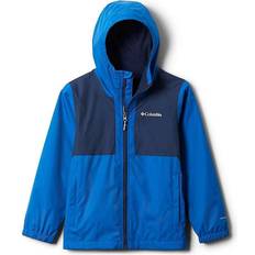 Columbia Boy's Rainy Trails Fleece Lined Jacket - Bright Indigo/Coll Navy Slub