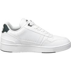 Children’s T-Clip Synthetic Trainers - White/Dark Green