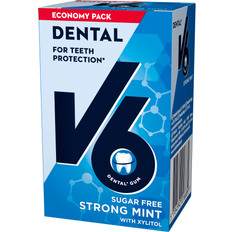 Sockerfritt Tuggummi V6 Dental Care Strong Mint 70g 50st