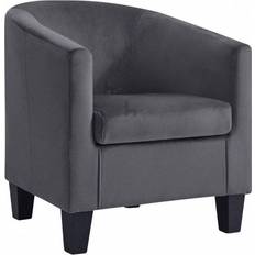 Black Armchairs GRS Modern Tub Armchair 69cm