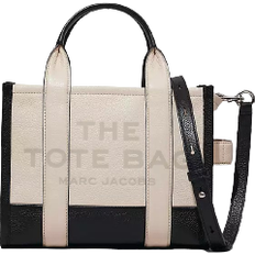 Marc jacobs tote bag leather small Marc Jacobs The Small Colorblock Tote Bag - Ivory Multi