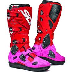 Red Motorcycle Boots Sidi Crossstøvler Crossfire SRS, Prado Rød/Pink