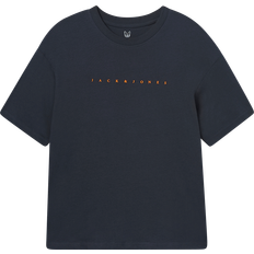 Orange Overdele Børnetøj Jack & Jones Tekst T-shirt Til Drenge