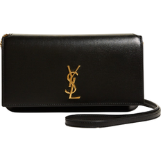 Handbags Saint Laurent YSL Monogram Phone Holder Shoulder Bag - Black