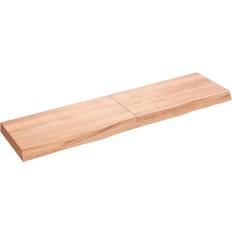 Wall Shelves on sale vidaXL Light Brown 120 x 30 x 6 cm Wall Shelf