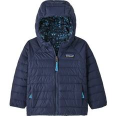 Patagonia Baby Reversible Down Sweater Hoodie Tidepool/Wandering Woods Years