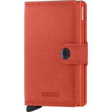 Secrid Miniwallet Logo-embossed Leather Wallet - Orange