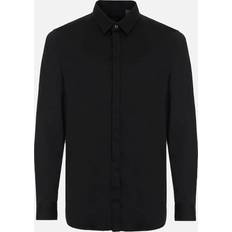 Armani Exchange Herre Skjorter Armani Exchange Chemise Slin Stretch Skjorte - Sort
