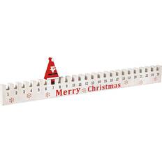 Advent Calendars Evergreen Countdown Calendars White Santa-Accent Countdown Calendar Table Decor