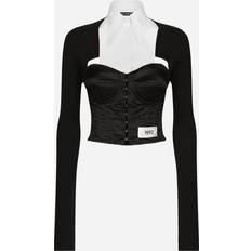 Dolce & Gabbana Bustier Skjorte Sort