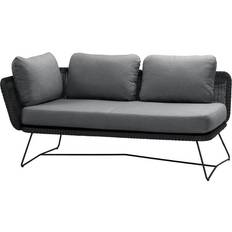 Cane-Line Horizon Natté Grey Right Black Frame Modular Sofa