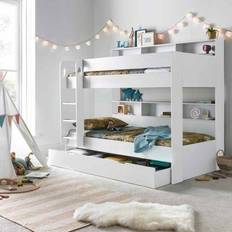 Built-in Storages Bunk Beds Bedmaster Oliver White Storage Bunk Bed 125.1 x 196.6cm