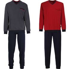 Götzburg Götzburg Single-Jersey Herren-Schlafanzug rot;58