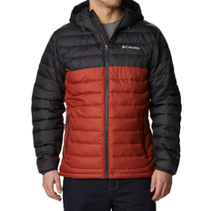 Columbia powder lite jacket Columbia Men’s Powder Lite Hooded Insulated Jacket - Warp Red/Shark